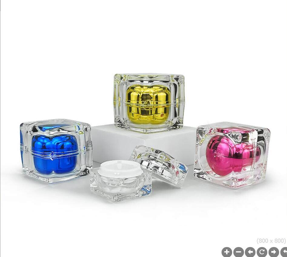 Gel Refill Pack - Pote de acrílico 30G rosa/dourado/azul/prateado para