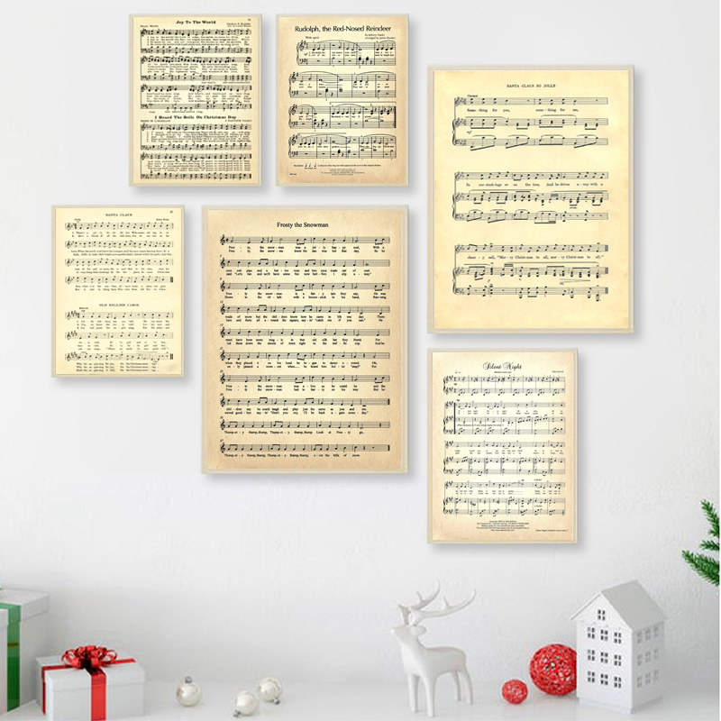 Ink Blotter Paper - CAROLES DE NATAL Folha de partitura