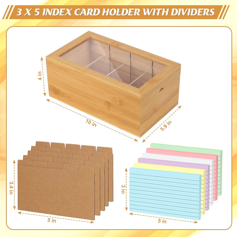 Organizador de Cartões de Índi - Card Index Box avaliação e preço