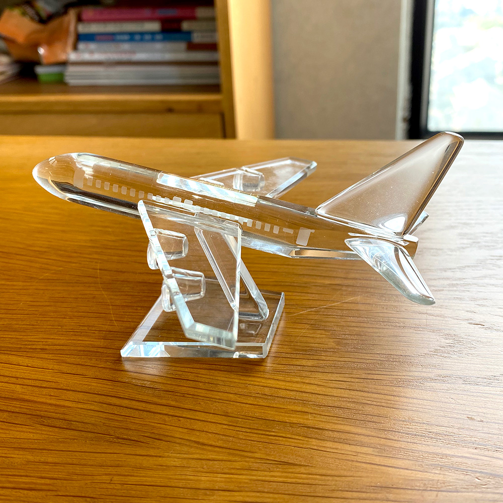 Estátua de avião em vidro fofo - Paper Weight Crystal avaliação e preço